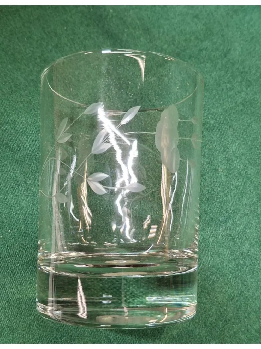 Princess House Crystal Beverage Glasses Set Of 4 With Etched Floral Design In Or